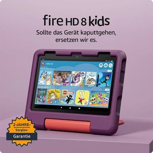 Amazon Fire HD 8 Kids (2024) Tablet für Kinder von 3–7 Jahren 32 GB, Violett NEU - Bild 1 von 7