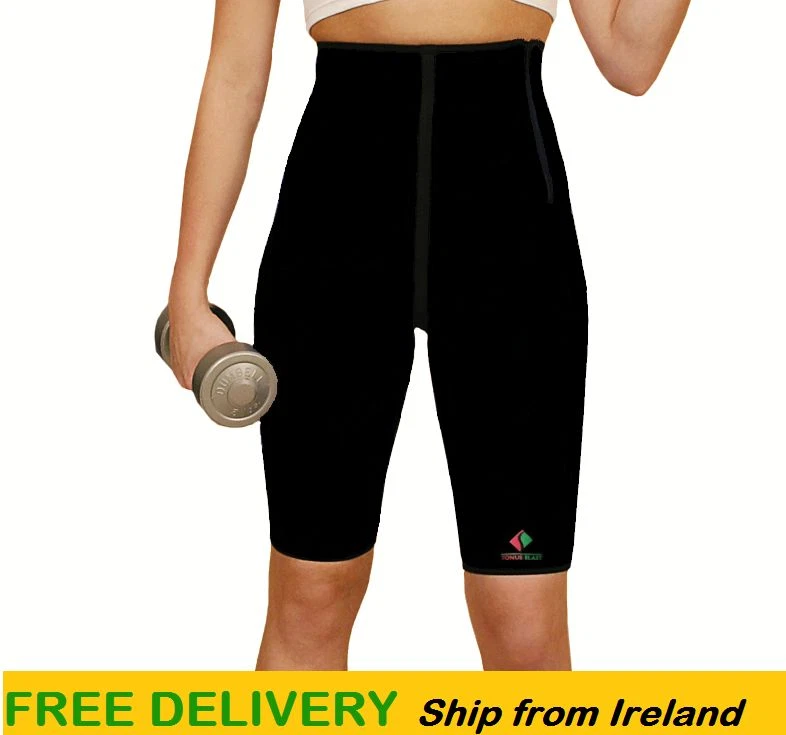 Workout Slimming Sweat Weight Loss Gym  Ladies Neoprene Compression Sauna Shorts Foto 1 de 1
