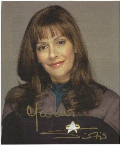 Marina Sirtis - Star Trek First Contact signed photo Cover