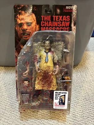McFarlane Toys Movie Maniacs 1 Texas Chainsaw Massacre Leatherface (Bloody Var.) Foto 1 de 4