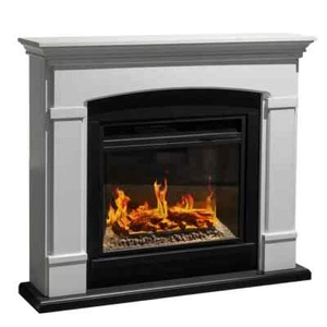Chimenea Eléctrico Adams Móvil Blanco de Madera Poder 900/1800W 107x24x95, 2 CM - Imagen 1 de 10