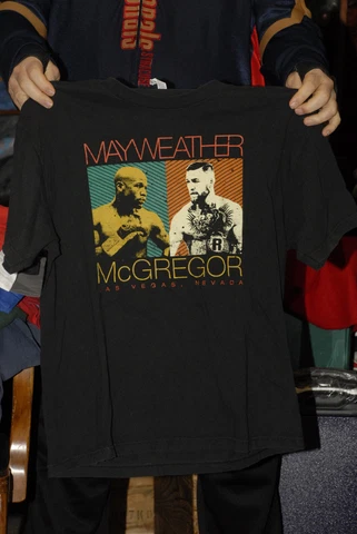 Floyd Mayweather vs Connor Mcgregor T shirt XL Las Vegas fight merch nice NM #1 Cover