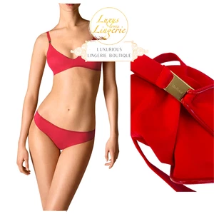SWIM LINE SWIMBRA TRIANGLE by Wolford 75D rouge à lèvres bikini haut natation - Photo 1 sur 2