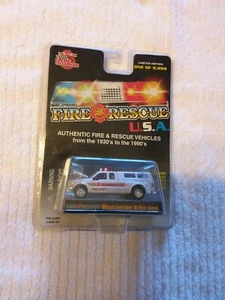 Ford F-350 departamento de bomberos Racing Champions 1/64 Westchester IL - Imagen 1 de 3