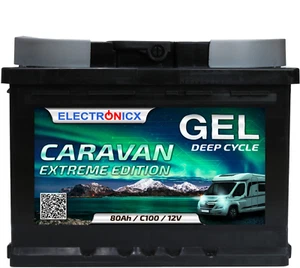 Batería De Gel Caravan EXTREME Edition 80 AH 12V Para Autocaravana Barco - Imagen 1 de 6