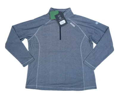 Regatta Montes Lightweight Half Zip Fleece Pullover Jacket Navy Womens US 14 - Image 1 of 4