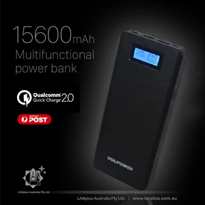 QC2.0 15600mah Multifunction Dual USB LCD Power Bank Car Jump Starter Laptop - Picture 1 of 6