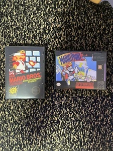 NES and SNES Custom Game Cases | Super Mario Bros. & Mario Paint - Picture 1 of 9