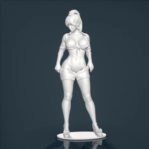 Figura de resina sin pintar. Niña Mujer Sexy Bikini 1/18 1/24 1/43 1/32 - Imagen 1 de 6