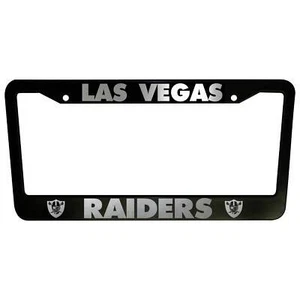 - SET de 2 - Las Vegas Raiders Black Plastic License Plate Frames - Imagen 1 de 1