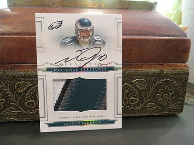 National Treasures Rookie Jersey Autograph Eagles DeSean Jackson  99/99  2008 - Image 1 of 4