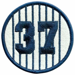 CASEY STENGEL RETIRED NUMBER 37 SPORTS JERSEY EMBROIDERED IRON ON PATCH 3" - Picture 1 of 2