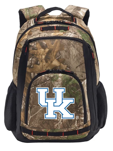 University of Kentucky Camo Backpack REALTREE CAMO UK Wildcats Computer Bag Cover