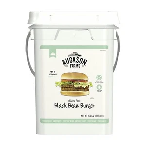Gluten Free Black Bean Burger 4 Gallon Pail Food Storage Survival Everyday Use - Picture 1 of 7