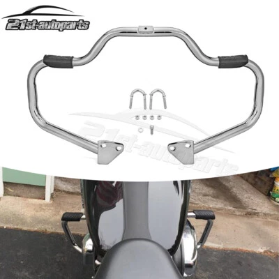 Para Harley 06-17 Dyna Wide Glide FXDWG Delantero Bigote Motor Protector Barras de Choque Foto 1 de 4