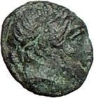 Pergamon In Asia Minor 350Bc Ancient Greek Coin Apollo Bull Heads Rare  I27623