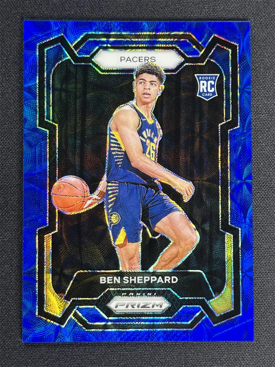 2023-24 Panini Prizm Ben Sheppard #172 Choice Blue Prizm Rookie RC Pacers /49