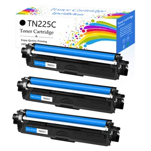 Tóner cian 3pk TN225 para Brother TN-225C HL-3140CW 3150CDW MFC-9130CW 9340CDW - Imagen 1 de 14
