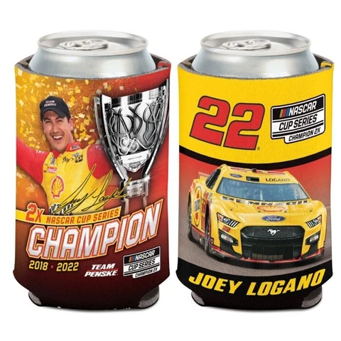 Joey Logano #22 2022 Championship Pennzoil Can Cooler Koozie Free Ship Instock Cover