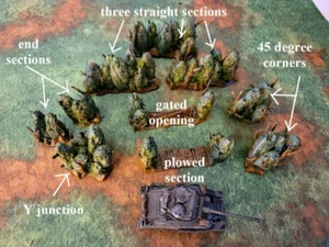 28mm/ 1:56th scale Bolt Action FDM Bocage Set - Foto 1 di 3