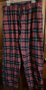 Polo Ralph Lauren Mens Plaid Poplin Sleep Pants Red  Size XL Tartan - Picture 1 of 4