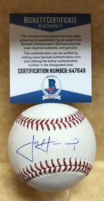 JOSH HARRISON PITTSBURGH PIRATES SIGNED AUTOGRAPHED M.L. BASEBALL BECKETT H47649 - Image 1 of 3