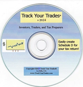Track Your Trades! IRS Schedule D tax return software 2024. Windows PC or laptop - Picture 1 of 12