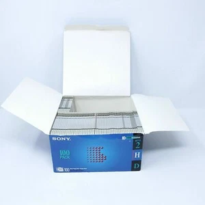 Vintage Box of 61 SONY 2HD Micro Floppy Diskettes Open Box 1.44MB 3.5" - Afbeelding 1 van 7