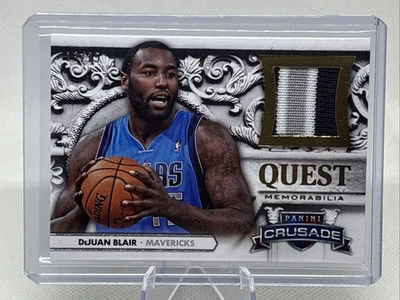 2013-14 Crusade Quest Memorabilia DeJuan Blair #43 Prime /25 Mavericks Patch NM+ - Image 1 of 4