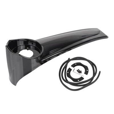 Gloss Black Stretched Dash Fuel Console Panel For Harley Touring Road Glide FLTR Foto 1 de 4