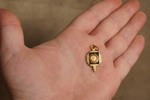 Antique St Mary's High School Graduation FOB Charm Pendant Enameled - Picture 1 of 5