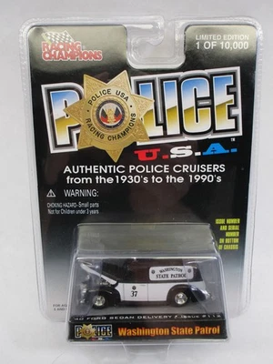 Racing Champions Police EE. UU. #112 1940 Ford Sedán Entrega Estado de Washington Foto 1 de 2