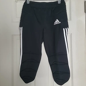 Adidas Padded Knee Pants Youth XL BLACK Soccer Climalite Z11475 Reg $40 - Picture 1 of 16