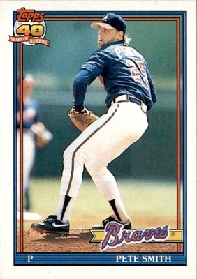 1991 Topps - Pete Smith #383 - Image 1 of 2