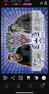 DIGITAL TOPPS WWE SLAM Bray Wyatt/Uncle Howdy CULTURE SR BLUE SIGNATURES Read - Picture 1 of 4