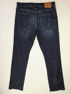 Lucky Brand Größe 32 x 32 Herren 363 gerade blau Denim 5 Taschen Logo Etikett Jeans - Bild 1 von 13