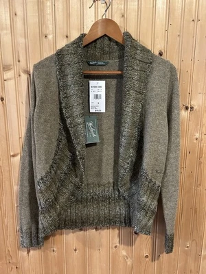 NUEVO Cárdigan Woolrich Para Mujer Kendal Creek Verde Musgo Tejido Suéter Envolvente M Foto 1 de 4