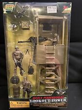 1:18 Scale World Peacekeeper’s Lookout Tower With Three Action Figures New