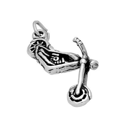 Sterling Silver Chopper Motorcycle Charm - Image 1 of 4