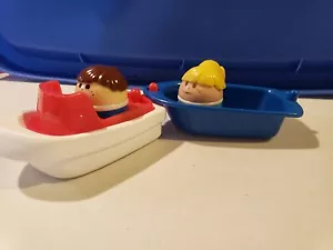 Little Tikes Toddle Tots-Schlepper Boot schleppen ein Boot mit einem Jungen und Mädchen Kleinkind tot - Bild 1 von 12