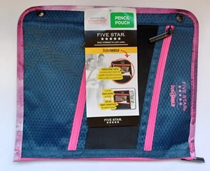 MEAD FIVE STAR 3 COMPARTMENT PENCIL POUCH CASE ZIPPER 3 RING  11 X 8.75" *NEW* - Picture 1 of 1