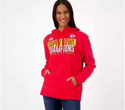 NFL Super Bowl LVII Champions Chiefs Hooded Sweatshirt-Red-2X A615036 - Image 1 of 4