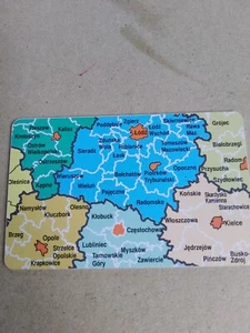 POLAND chipcard Polish map - Picture 1 of 2