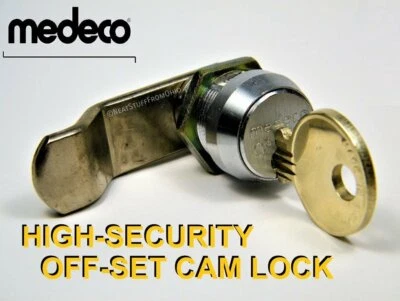 MEDECO LOCK, HIGHER-SECURITY 7R CYLINDER WITH OFFSET-CAM, ONE OR TWO KEY OPTION - Image 1 of 4
