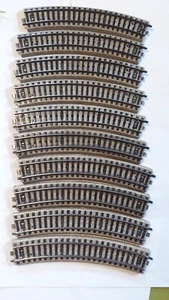 Märklin- 5100- 10 gebogene Schienen-  M-Gleise-ohne OVP - Bild 1 von 10