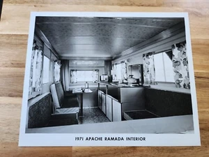 Vintage 1971 Original Apache Ramada Camper Trailer Photograph, Used For Catalog - Picture 1 of 3