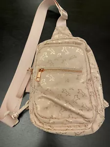 Pink Unicorn Sling One Sided Backpack NWOT Rose Gold hardware - Picture 1 of 9