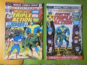 Marvel Comics Gruppe Triple Action in Folge #24 & #25 1975 fast neuwertig - Bild 1 von 24