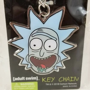 Rick & Morty Animated TV Series Ricks Head Colored Metal Key Ring KeyChain New.. - Picture 1 of 7