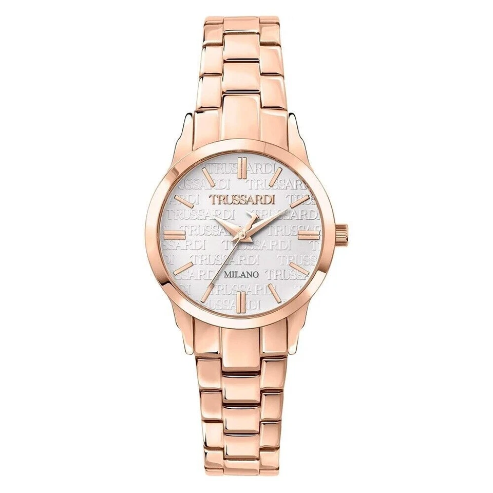 Orologio Donna Trussardi T-Bent R2453141506 Acciaio Rosé Quadrante Silver + Logo - Immagine 1 di 1